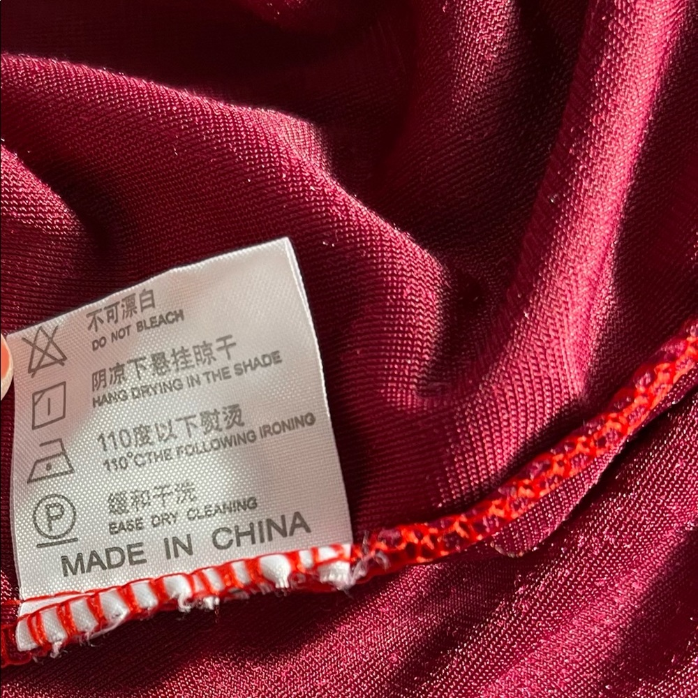 Ruby Red Velvet Velour Short Robe - Picture 7 of 10